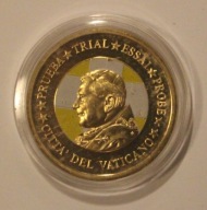 WATYKAN 2007 20 EURO CENT - CENTÓW BENEDYKT XVI - SPECIMEN - PRÓBA - KOLOR