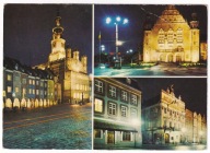 Poznań nocą 1974r. Ambulans Poznań Katowice nr. 426 obieg do Zgierz