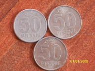 50 pfenning zestaw rocznikowy dawne NRD !! bcm