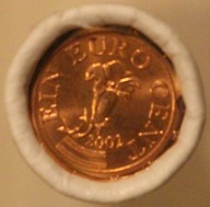 1 EURO CENT 2002 AUSTRIA - ORYGINALNA ROLKA BANKOWA 50 SZTUK