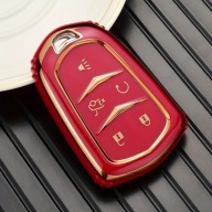 Czerwono-złote etui na kluczyk CADILLAC XT5 XT4 XT6 ATS CT6 CTS ATS XTS DTS
