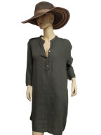 TIFFANY WŁOSKA SUKIENKA koszula LNIANA M/L