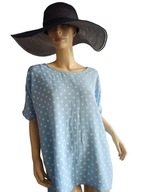 WŁOSKA BLUZKA grochy jak lniana 38/40