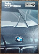 Prospekt BMW Preise PKW Programm Cennik 2.12.1985