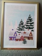 Zimowy pejzaż -Haft Diamentowy