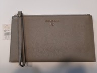 Michael Kors torebka kopertówka Jet Set Charm skóra naturalna szary