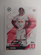 Karta topps mach attax autograf RB Leipzig Champions Castellu Lukeba