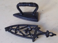 Stare żelazko do kołnierzyków.