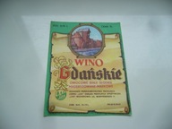 PRL STARA ETYKIETA Z KOLEKCJI WINO GDAŃSKIE WEJHEROWO