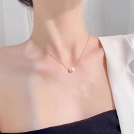 naszyjnik perły perły MINI ślub impreza na co dzień moda kolor srebrny