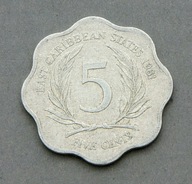 PAŃSTWA WSCHODNIOKARAIBSKIE 5 CENTÓW 1981