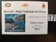 Ryby , orki i rekiny , Burundi MNH cięty