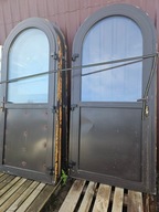 DRZWI Zewnętrzne Łukowe Aluminiowe Wejściowe 106x230cm 3 sztuki