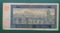 Banknot 100 koron 1938 Protektorat Czech I Moraw
