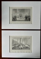 Dwie grafiki z Historii Turcji 1840 - Wielki Wezyr - Turcja Osmańska