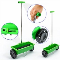 SIEWNIK RĘCZNY OGRODOWY ROZSIEWACZ DO NASION TRAWY NAWOZU SOLI PIASKU 6L