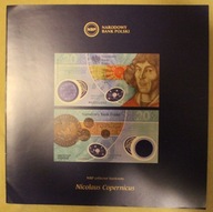 FOLDER NBP DO BANKNOTU 20 ZŁ ZŁOTYCH 2023 MIKOŁAJ KOPERNIK ANGIELSKI 10 SZ