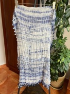 M Szalik Fabindia białoniebieski zwiewny batystowy