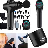 Pistolet do Masażu Gun Massage - 12 Końcówek, 30 Trybów, Chłodząca Końcówka