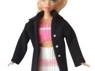 Ubranka dla lalki B. - Czarny płaszczyk, spódniczka i top, kozaczki !!!