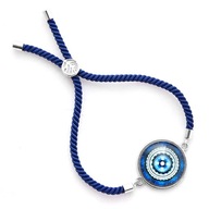 Bransoletka z mandalą mocy sznurkowa boho stal