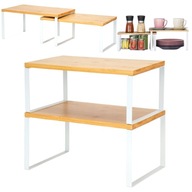 PÓŁKA KUCHENNA NA PRZYPRAWY ORGANIZER KUCHENNY PÓŁKI 2 SZT NA BLAT REGAŁ