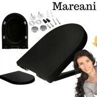 DESKA SEDESOWA WOLNOOPADAJĄCA TOALETA ŁAZIENKA DESKI SEDES CZARNA