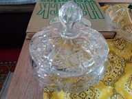 Kryształowa czasza / waza z pokrywą (ciężka)