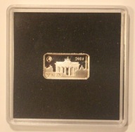 BERLIN - Brama Brandenburska - HALF DOLAR 2014 SOLOMON ISLANDS, SREBRO 999