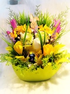 Stroik Wielkanoc Dekoracja na stół Jajko