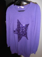 CIEKAWA TUNIKA SWETER Z ANGORĄ ROZM.L