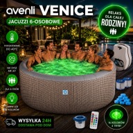 LUKSUS W OGRÓDKU JACUZZI SPA AVENLI 6OSÓB HYDROMASAŻ LED 40°C + GRATISY