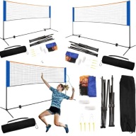 SIATKA ZESTAW DO SIATKÓWKI BADMINTONA TENISA PRZENOŚNA REGULOWANA 310 x 225
