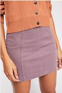 Free People Jeansowa Spódniczka mini Fioletowa Denim