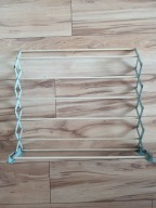 Stara suszarka nożycowa na pranie z czasów PRL