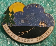 ODZNAKA VII RAJD NOCNY PTTK OSTRÓW WLKP. - PARCZEW 1970