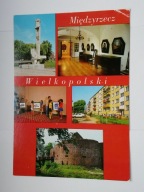 MIĘDZYRZECZ Muzeum, zamek, pomnik, osiedle - pocztówka z 1984