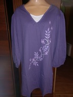 Koszula nocna Damart 38 40 bawełna fioletowa jak nowa