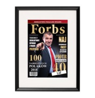 Plakat w Ramie 30x40 A3 Twoje Zdjęcie Okładka Druk Prezent na Urodziny