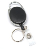 SKI-PASS BRELOK RETRAKTOR LINKA ZWIJANA OUTDOOR KARABIŃCZYK NA KARTĘ KLUCZY