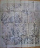 MAPA ALPY -KARTE DER STUBAIER ALPEN -NORDBLATT SELLREIN -wyd.1939 rok