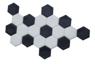 Łatki 2D ,Łaty piłki nożnej dekoracja z masy cukrowej na tort piłkarski