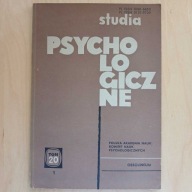 Studia psychologiczne - tom 20 - zeszyt 1