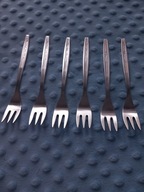 HEFRA ARES 6 widelczyków do ciasta platerowane