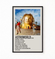 Plakat A4 z ramką TRAVIS SCOTT "ASTROWORLD" 21x29,7cm