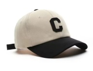 Bawełniana czapka z daszkiem typu bejsbolówka z naszywką