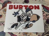 Naklejka na snowboard kask samochód deskę skate Burton Snowboards