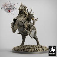 Blood Cavalier Rear - OI - figurka RPG DnD D&D - druk 3D 14K