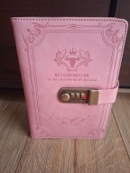 NOTATNIK PAMIĘTNIK NOTES SKÓRZANY RETRO VINTAGE A5 Z ZAMKIEM NA SZYFR KOD