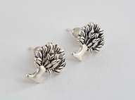 DELIKATNE KOLCZYKI SREBRNE DRZEWKO